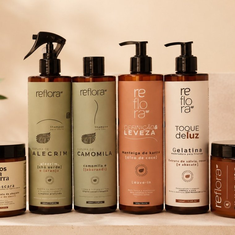 Linha de produtos Reflora