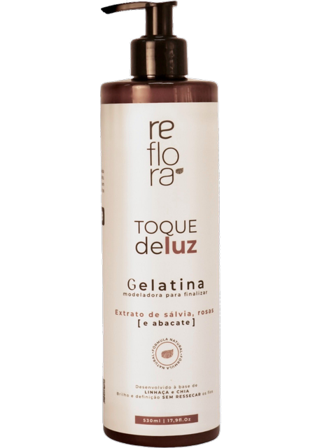 Gelatina modeladora Toque de Luz da Linha Reflora